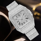 PINTIME Men's Square Quartz Watch