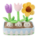 Sound-Emitting Plush Flower Dog Toy