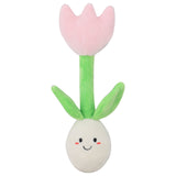 Sound-Emitting Plush Flower Dog Toy