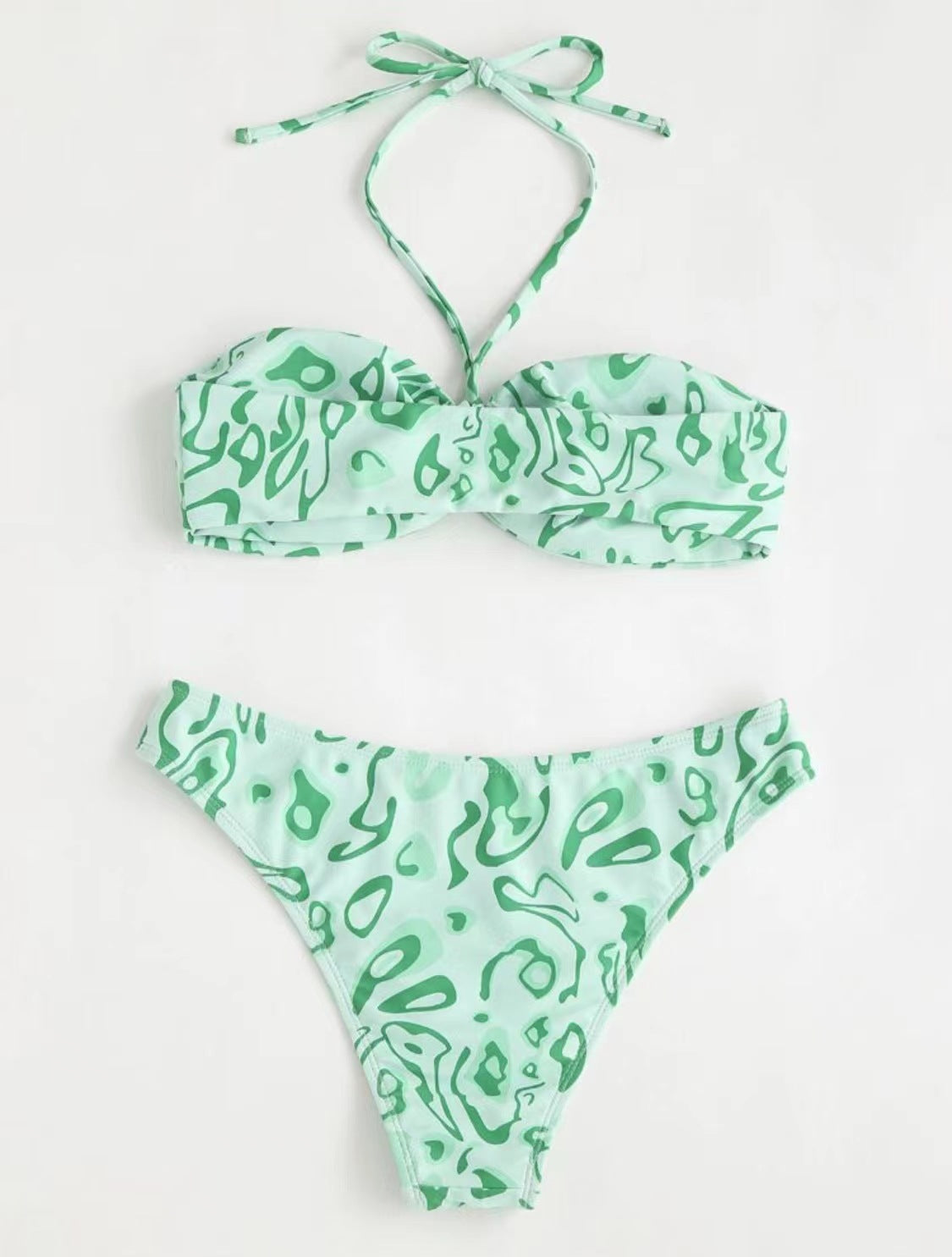 a green garment on a white background