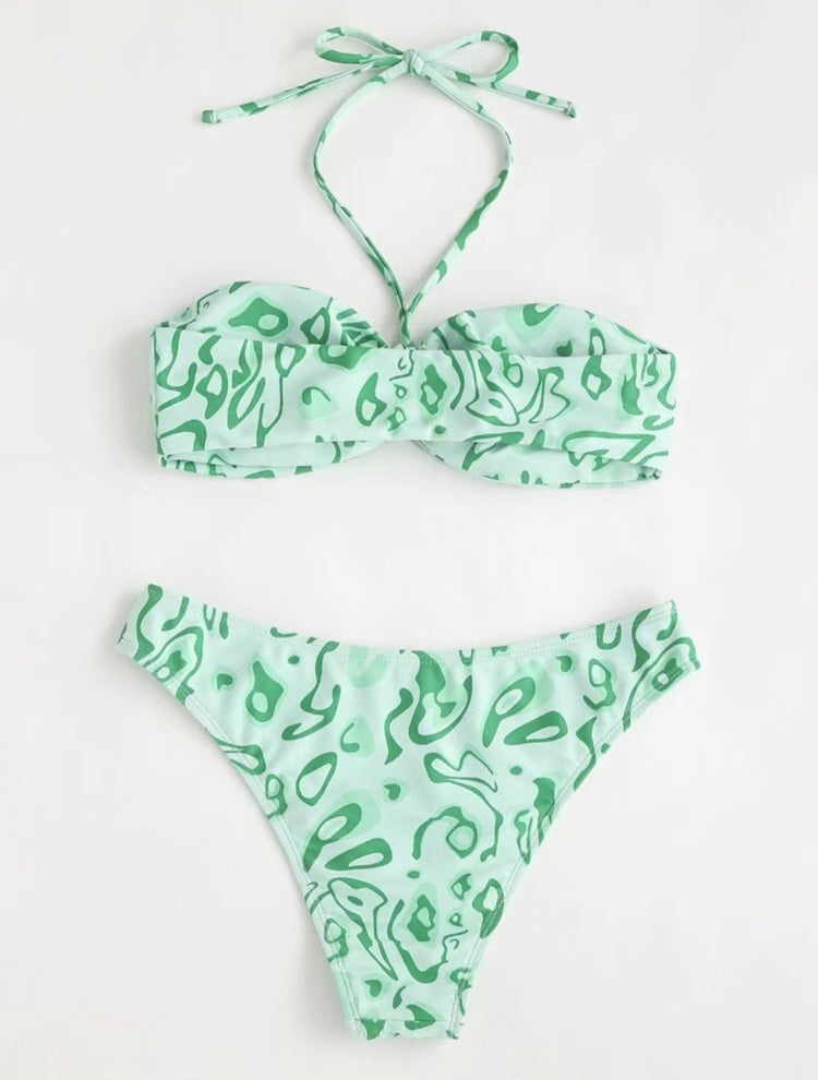 a green garment on a white background