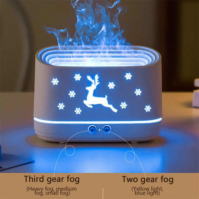 a smoke machine with a deer design on it