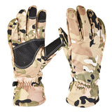 Camouflage Outdoor Ski Gloves with Touchscreen Support