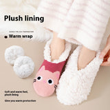 Plush Non-Slip Indoor Socks with Christmas Characters