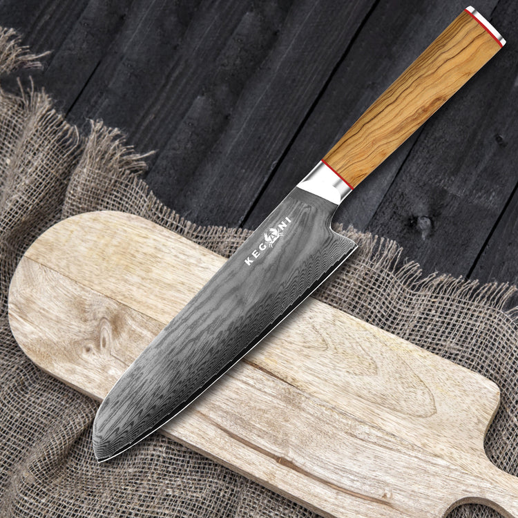a knife on a cutting board