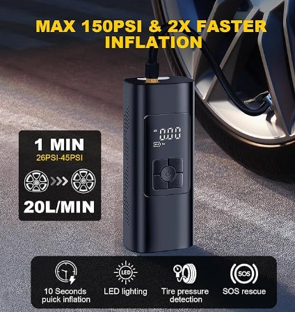 a black device with text and images