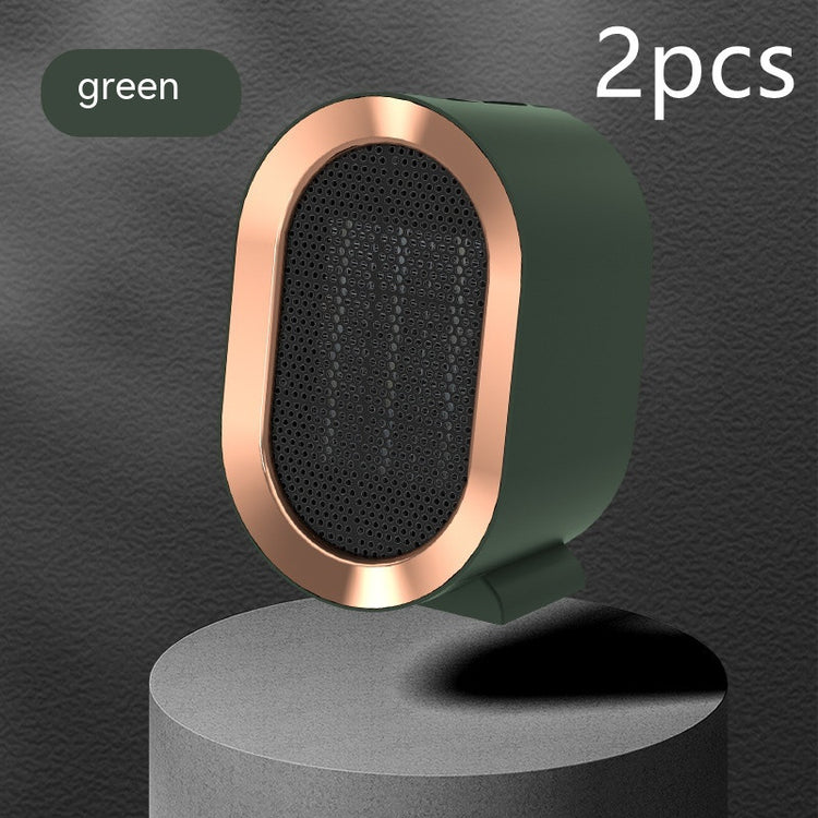 a green and gold speaker