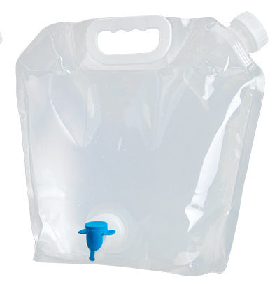 a plastic jug with a blue cap