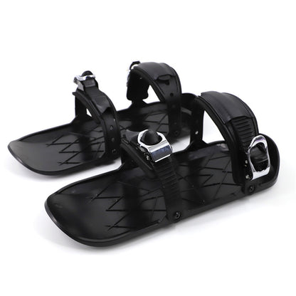 Winter Outdoor Single Sled Children Adult Free Size Mini Snowboard Shoes