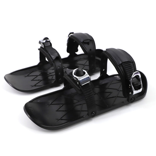 Winter Outdoor Single Sled Children Adult Free Size Mini Snowboard Shoes