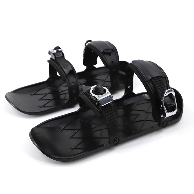 a pair of black sandals