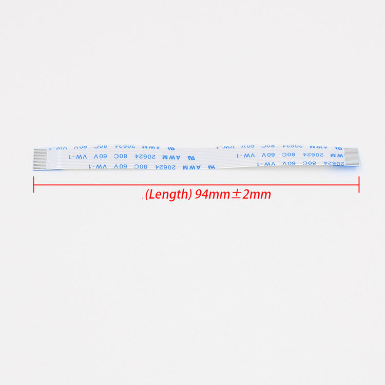 a white and blue wire with a red and blue text