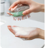 2-in-1 Pet Bath Brush with Shampoo Dispenser for Cats and Dogs
