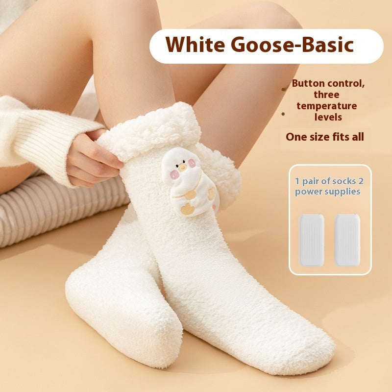 a person wearing a white socks