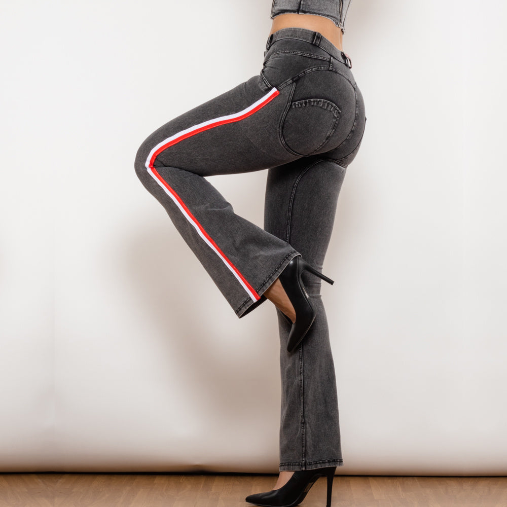 a woman wearing high heels