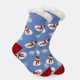 Women's Fleece-Lined Christmas Indoor Socks