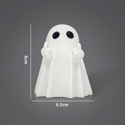 Halloween Middle Finger Love Ghost Ornaments