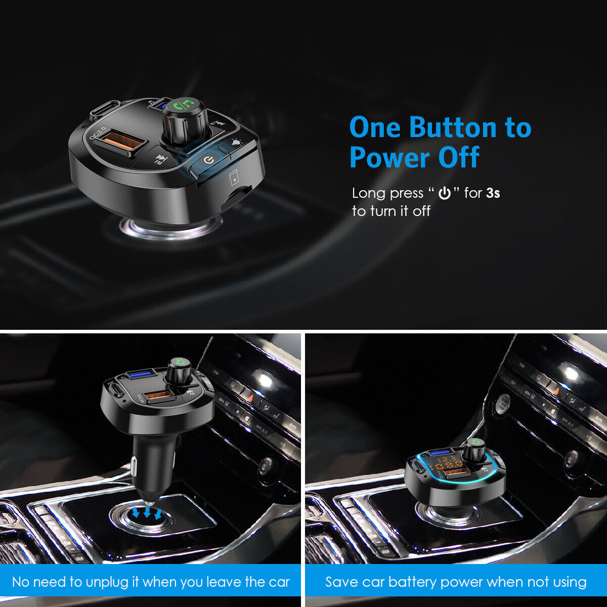 a car charger in a car