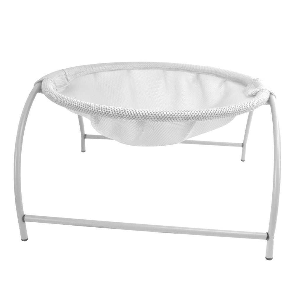 a white round object with a mesh surface