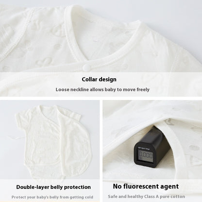 Onesie Short Sleeve Baby Summer Thin Triangle Rompers
