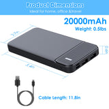 Fast-Charging Portable Power Bank with USB Cable