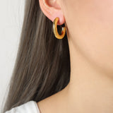 Minimalist Gold-Tone Fashion Earrings