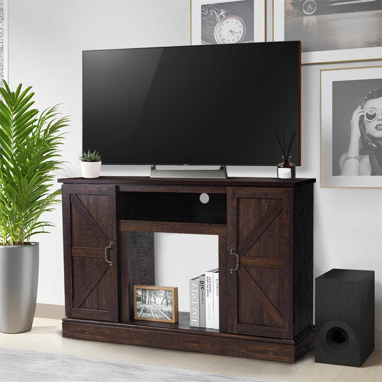 a tv on a stand