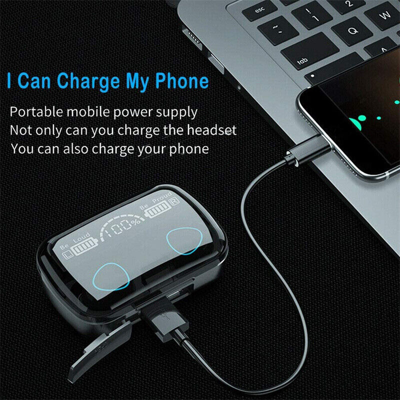 a phone charging on a laptop
