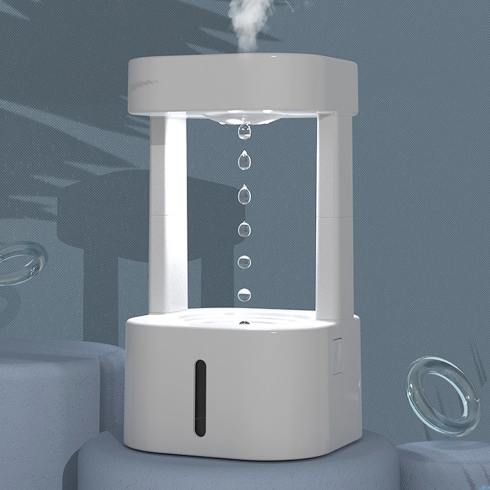 a white device with water droplets coming out of it