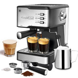 Geek Chef Espresso and Cappuccino Machine with Milk Frother