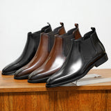 Men's Vintage Leather Chelsea Boots