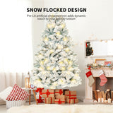 Artificial Snow-Covered PVC Christmas Tree
