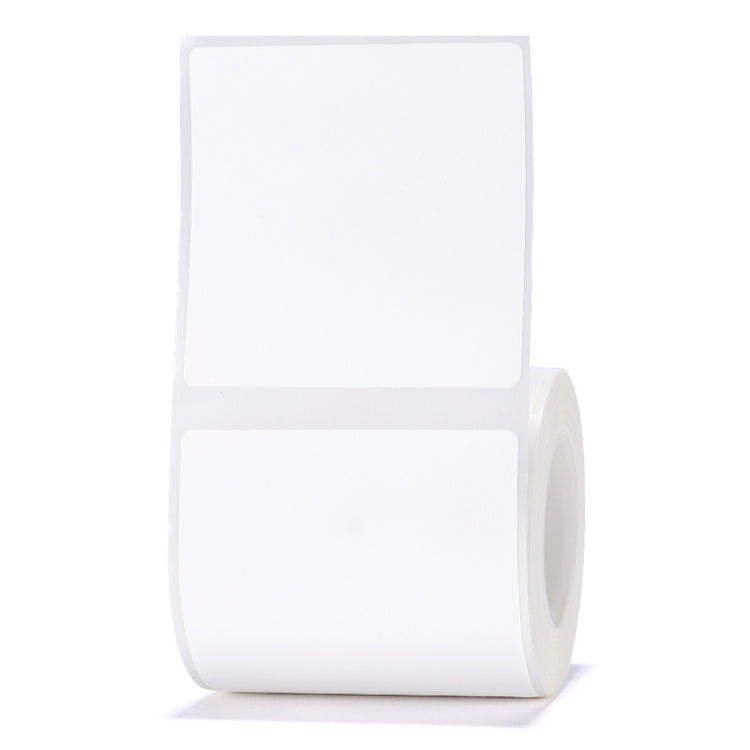 a roll of white labels