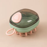 2-in-1 Pet Bath Brush with Shampoo Dispenser for Cats and Dogs