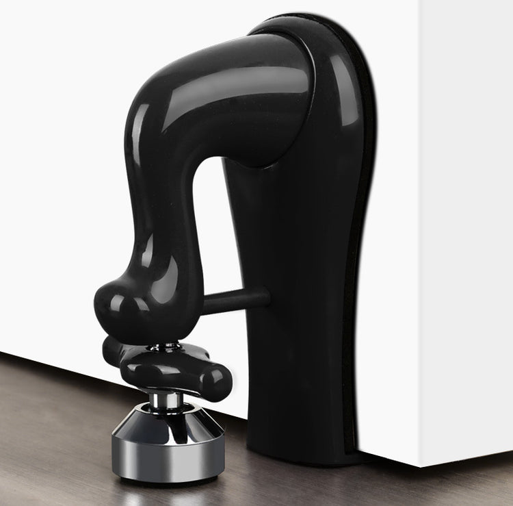 a black object with a metal base