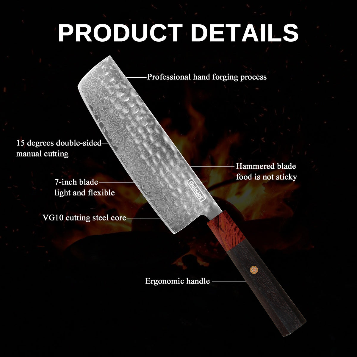 a knife with text overlay