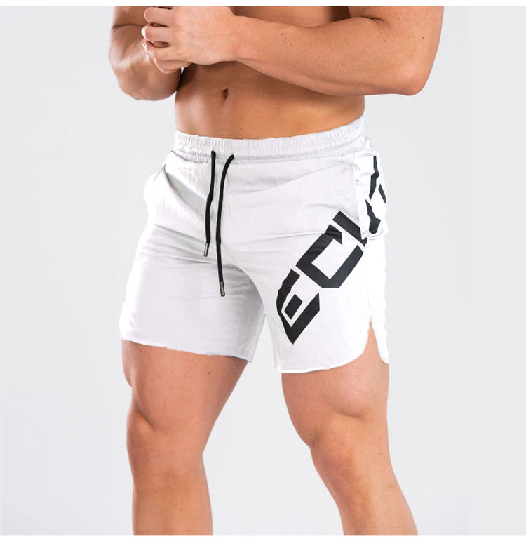 a man wearing white shorts