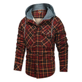 Men Warm Jacket Fleece Thick Men Slim Fit Hooded Jackets