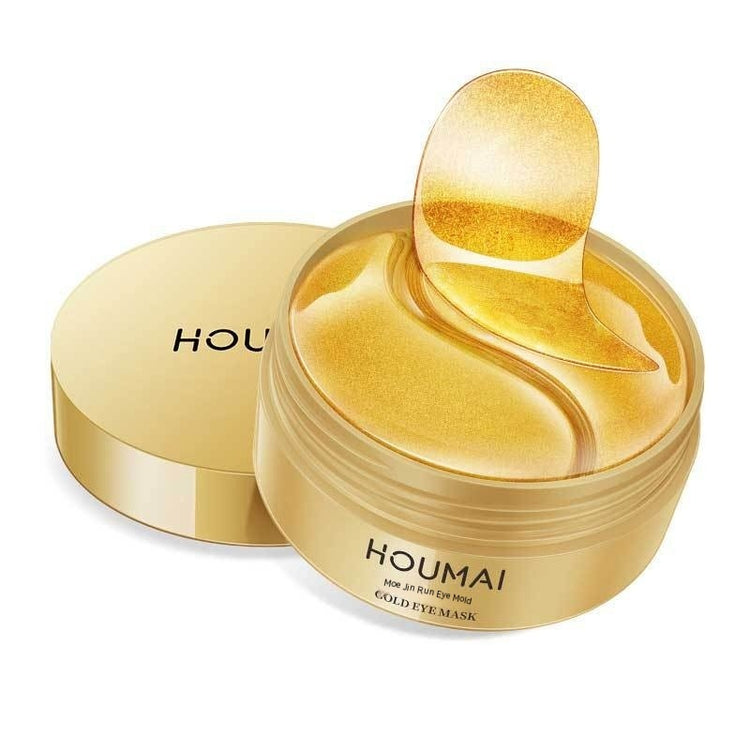 a gold container with a gold lid