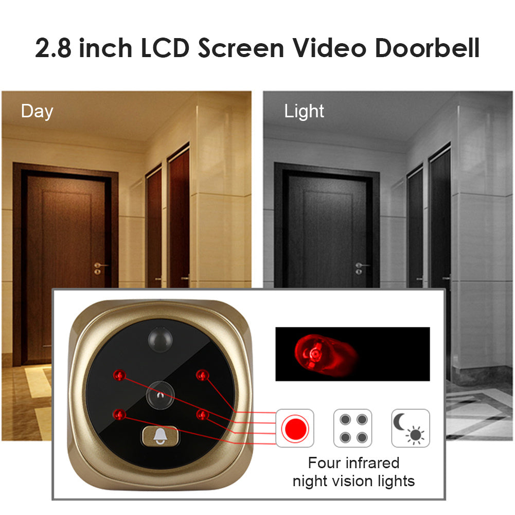 a close up of a video doorbell