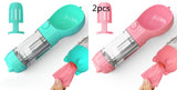 3-in-1 Portable Dog Water Bottle with Bowl and Waste Bag Storage