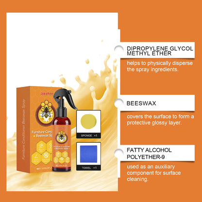 Jakehoe Furniture Beeswax Care Spray Wood Furniture Floor Renovation