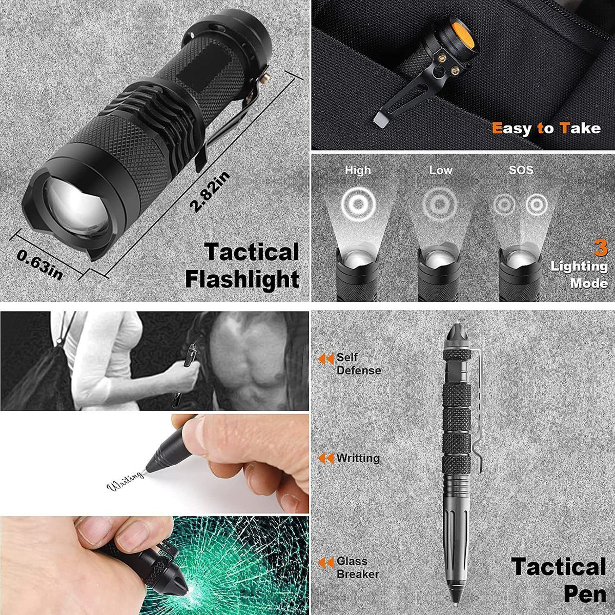 a collage of different types of flashlights