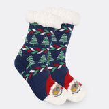 Women's Fleece-Lined Christmas Indoor Socks