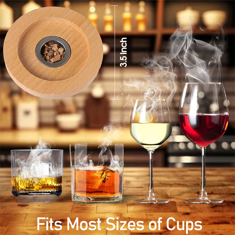 Smoker Kit With Torch  6 Flavors Wood Chips Whiskey Smoker Kit Drink Smoker Birthday Bourbon Gifts For Men, Dad, Husband  Without Butane