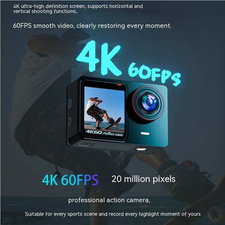 a camera with a screen and text