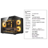 Micro-ATX PC Case with Transparent Glass Side Panel
