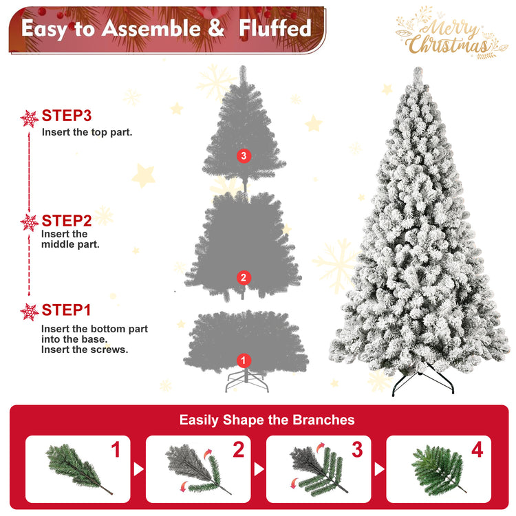 a step by step instructions for a christmas tree