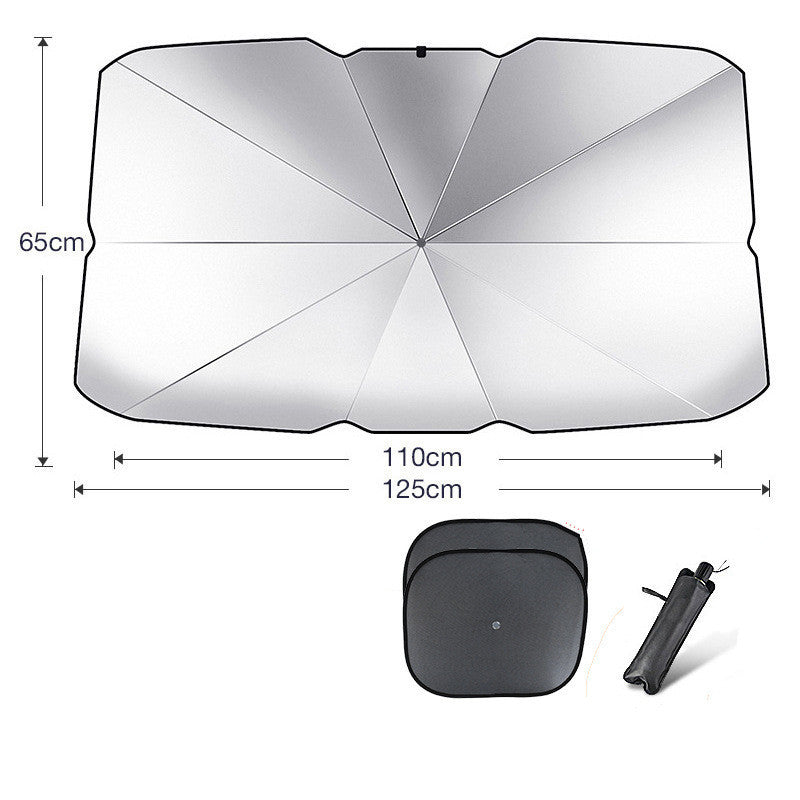 a diagram of a car sun shade