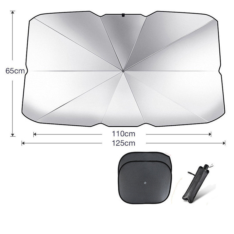 a diagram of a car sun shade